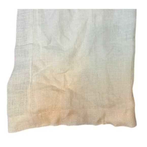 Lafayette 148 Linen Pants Size 14 | Ivory Ombre Hem Coastal Grandma Resortwear - Picture 2 of 6